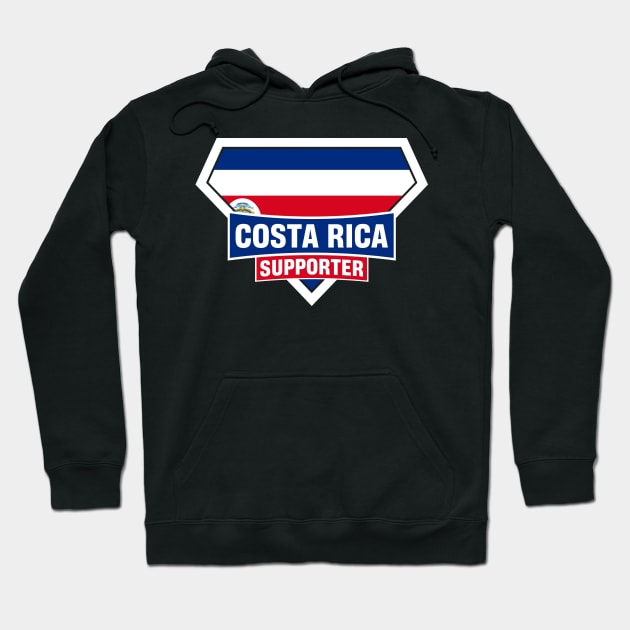 Costa Rica Super Flag Supporter Hoodie by ASUPERSTORE
